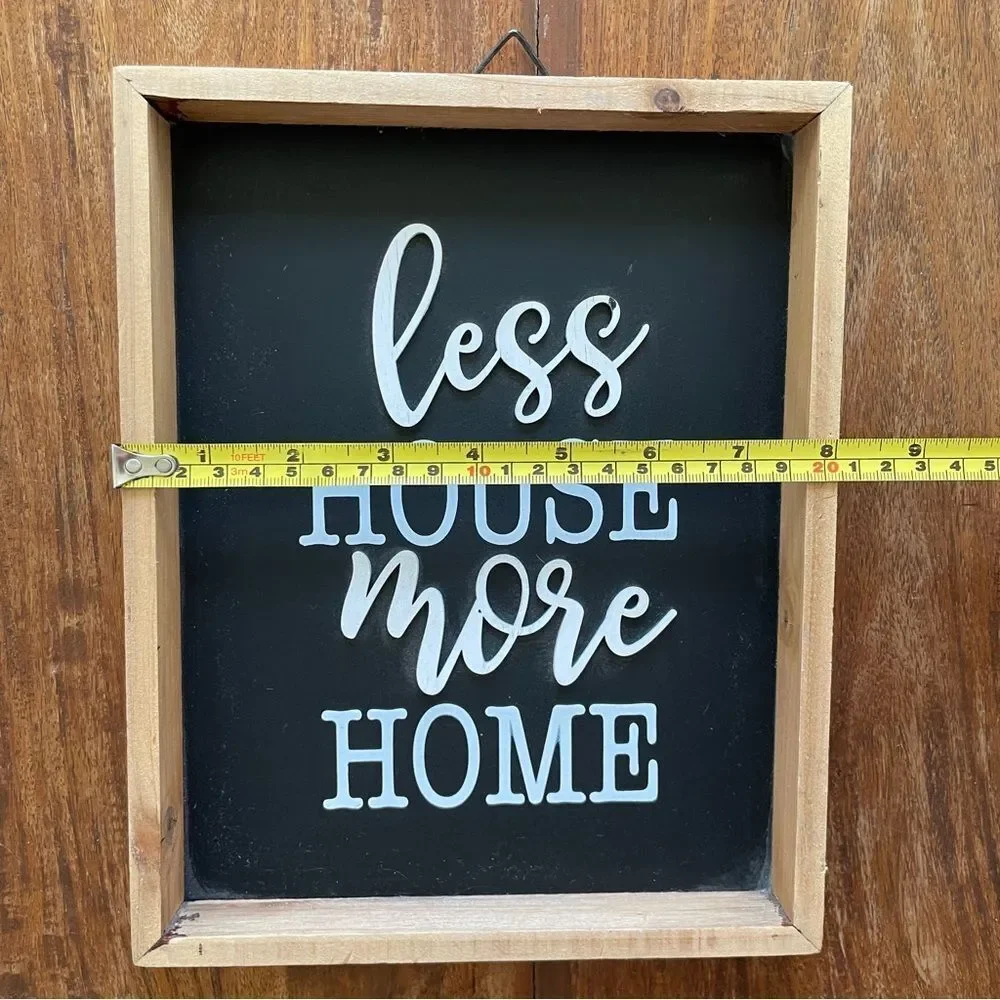 Rustic Black and Brown Inspiring Homemaking Wall Decor Sign Gift